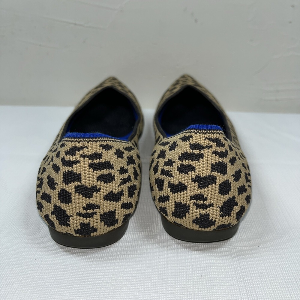 Rothys Women's The Point Leopard Print Retired Ballet Flats Comfort Shoes Sz 5.5 - Picture 5 of 15